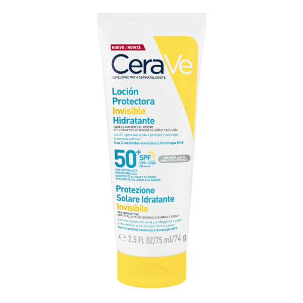 CERAVE Loción Protectora Invisible Hidratante SPF50+ 75ml