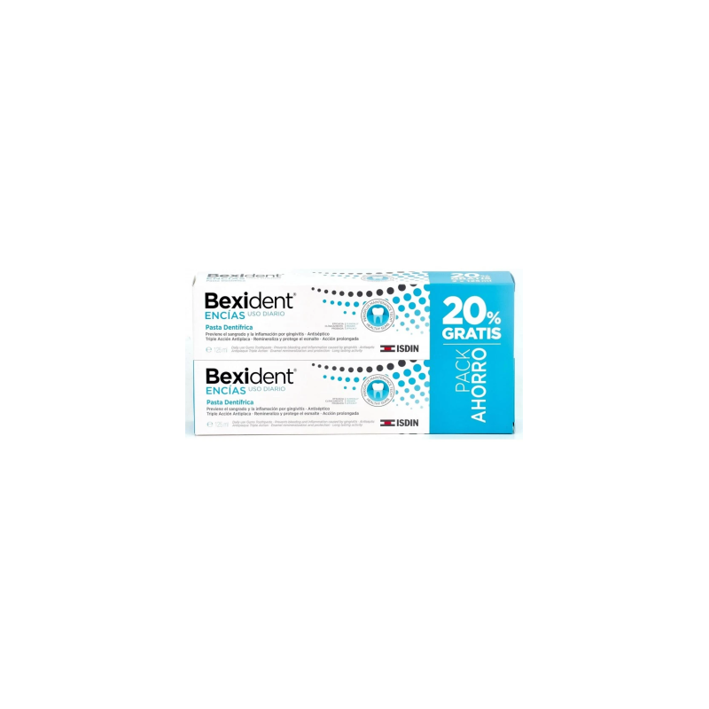 Isdin Duplo Bexident Encias Uso Diario Pasta 2X125 Ml Duplo