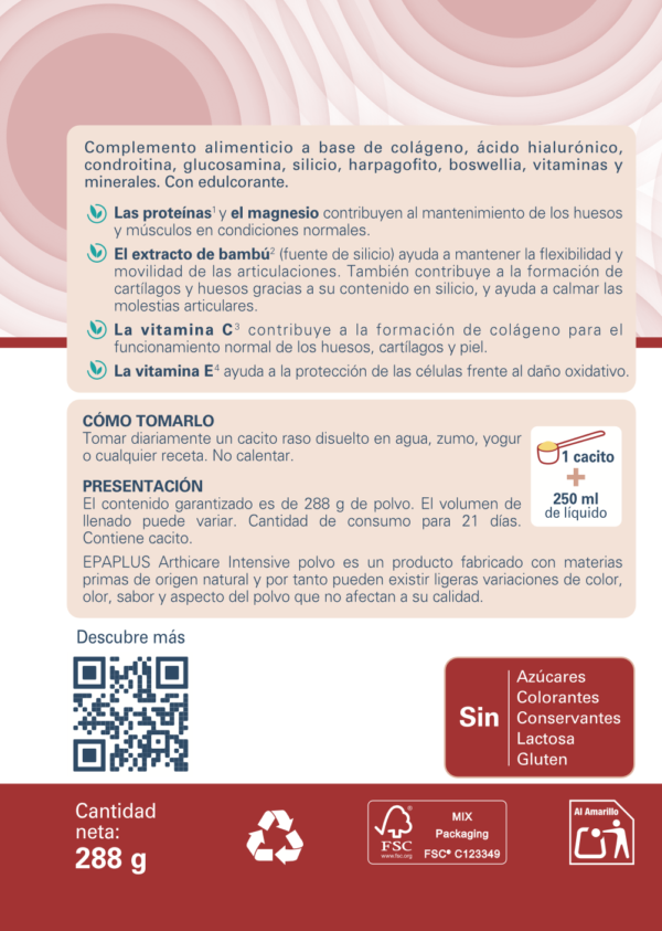 EPAPLUS Arthicare INTENSIVE. Sabor limón