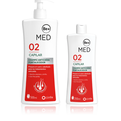 184235 Be+ MED Capilar Anticaída Champú Fortalecedor. 250 ml