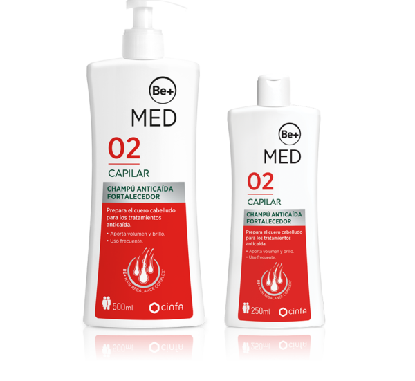 184236 Be+ MED Capilar Anticaída Champú Fortalecedor. 500 ml