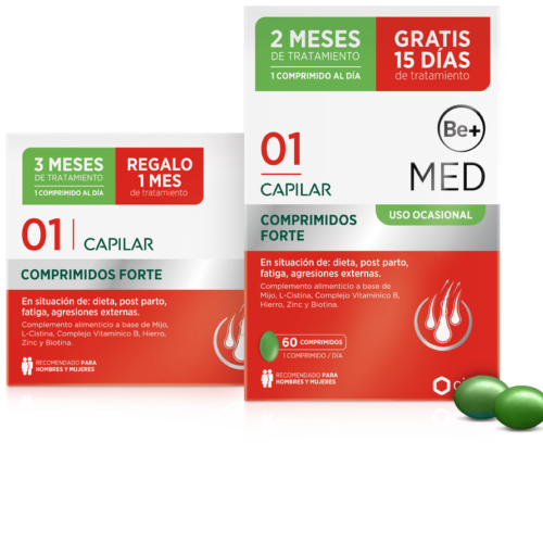 185191 Be+ MED Capilar Anticaída Comprimidos Uso Ocasional. 90 comp.