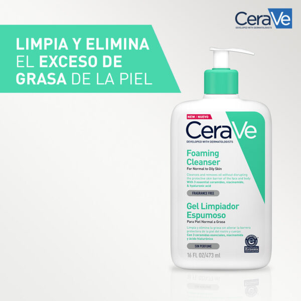 CERAVE Gel Limpiador Espumoso 473ml