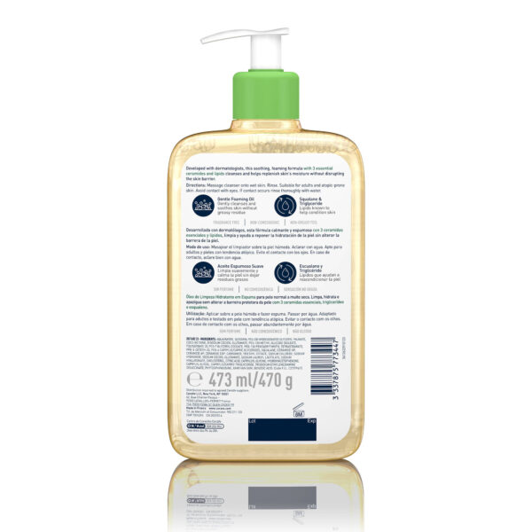 CERAVE Limpiador en Aceite Espumoso Hidratante SALimpiador Anti-rugosidade
