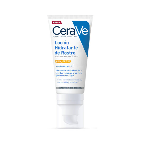 CERAVE Loción Hidratante de Rostro SPF 50