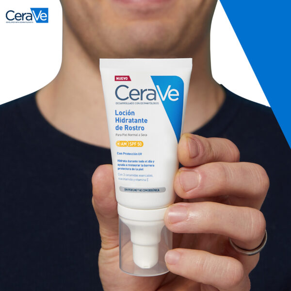 CERAVE Loción Hidratante de Rostro SPF 50