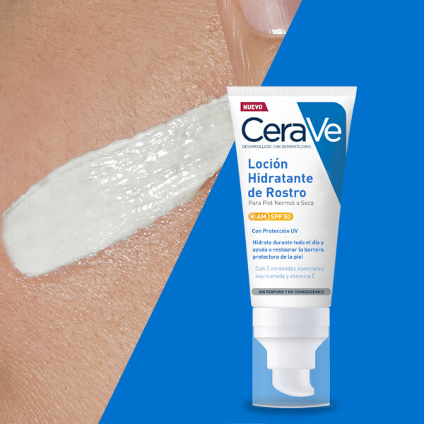 CERAVE Loción Hidratante de Rostro SPF 50