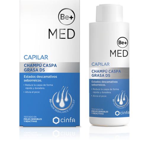 209048 Be+ MED Capilar Champú Caspa Grasa DS. 150 ml