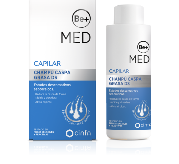 209048 Be+ MED Capilar Champú Caspa Grasa DS. 150 ml