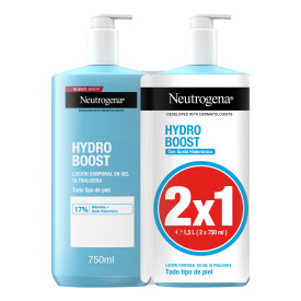Neutrogena Hydro Boost Crema Hidratante Corporal en Gel Ultraligera 2x750 ml