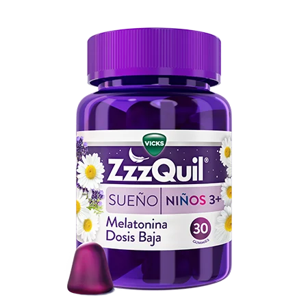 ZzzQuil Sueño Melatonina Niños, Complemento Alimenticio En Gummies Para Dormir – 30 gummies