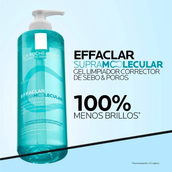 169176-3 LA ROCHE-POSAY EFFACLAR SUPRAMOLECULAR GEL LIMPIADOR 400 ml