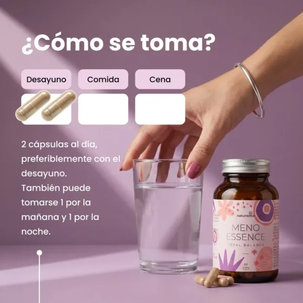 NATURADIKA Suplemento para menopausia y sofocos Meno Essence 60 caps