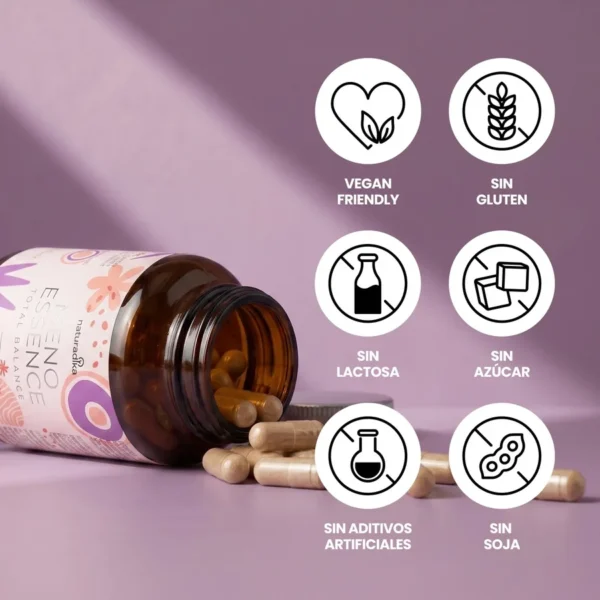 NATURADIKA Suplemento para menopausia y sofocos Meno Essence 60 caps