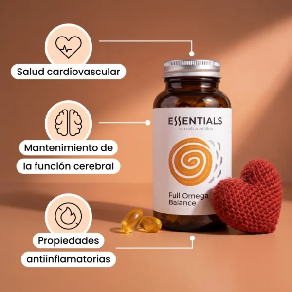 NATURADIKA Suplemento con Omega 3 Full Omega Balance 60 caps
