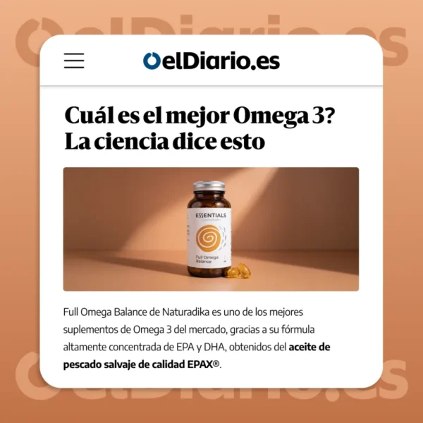 NATURADIKA Suplemento con Omega 3 Full Omega Balance 60 caps