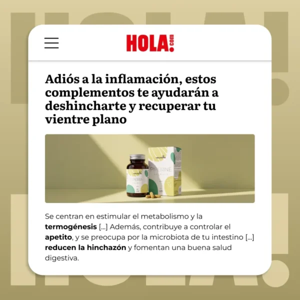 NATURADIKA Suplementopara el Control de Peso y Abdomen Plano Magrifit Piperine 60 caps