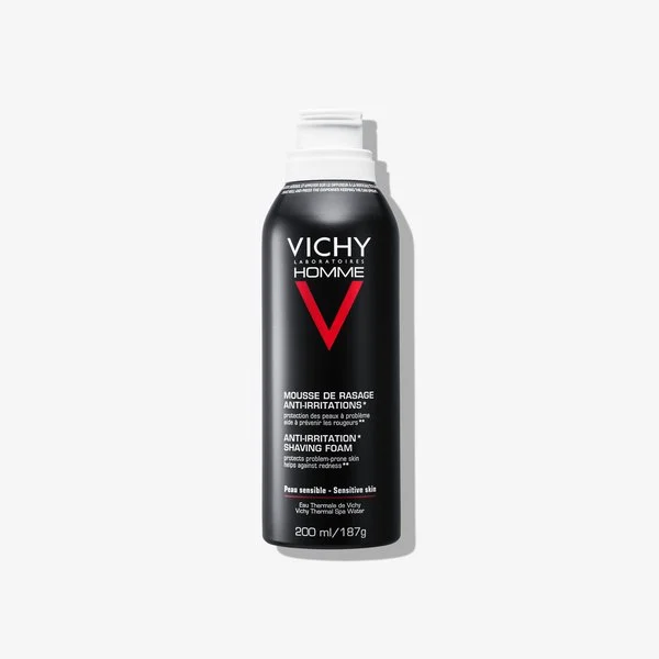 VICHY HOMME ESPUMA DE AFEITAR PIEL SENSIBLE ANTIIRRITACIÓN 200ml